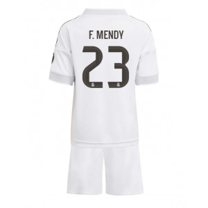 Fotbalové Dres Real Madrid Ferland Mendy #23 Dětské Domácí Oblečení 2025-26 Krátký Rukáv (+ trenýrky)